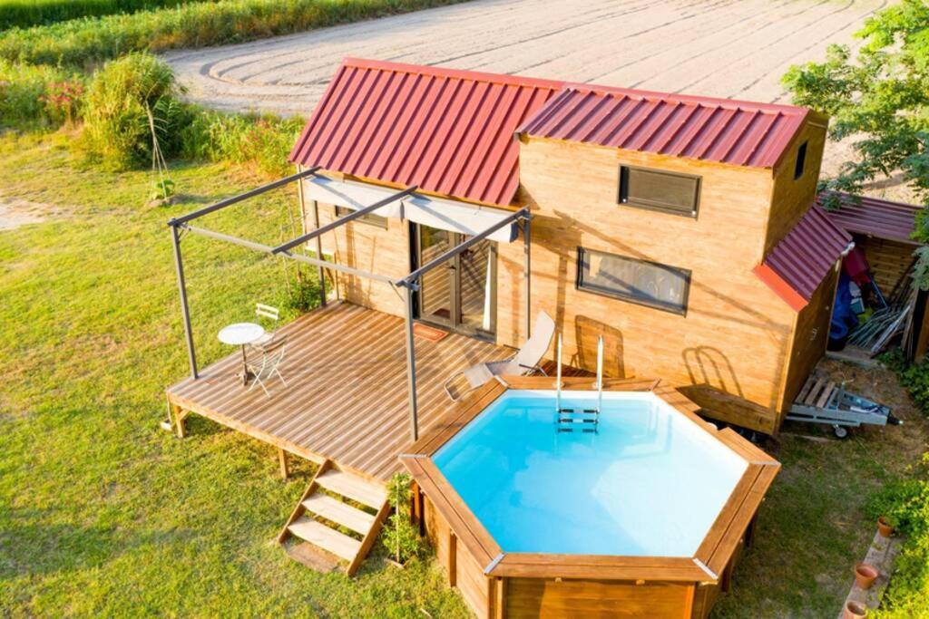 Myinsolite - Tiny-House, Jacuzzi, Brasero, Piscine Aigues-Mortes Ngoại thất bức ảnh