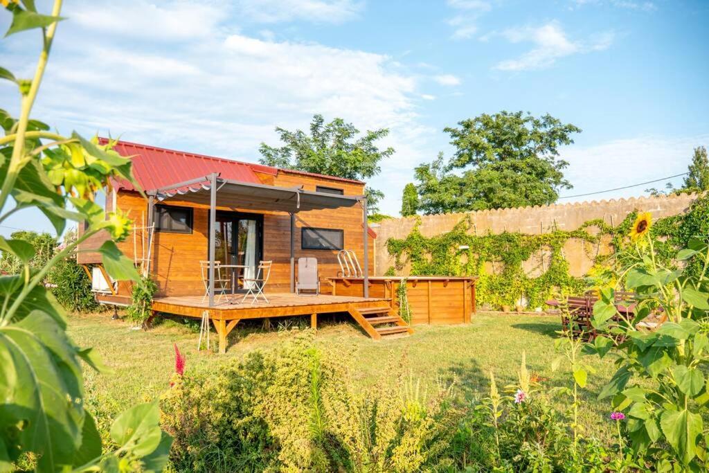 Myinsolite - Tiny-House, Jacuzzi, Brasero, Piscine Aigues-Mortes Ngoại thất bức ảnh