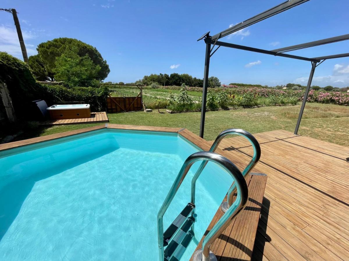 Myinsolite - Tiny-House, Jacuzzi, Brasero, Piscine Aigues-Mortes Ngoại thất bức ảnh